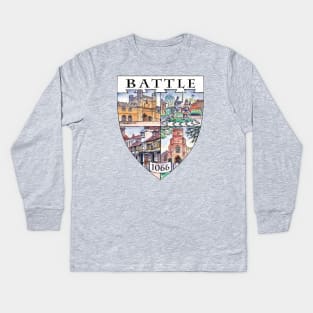 Battle 1066 Shield Kids Long Sleeve T-Shirt